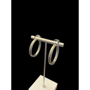 Two Tone Hoop Earrings